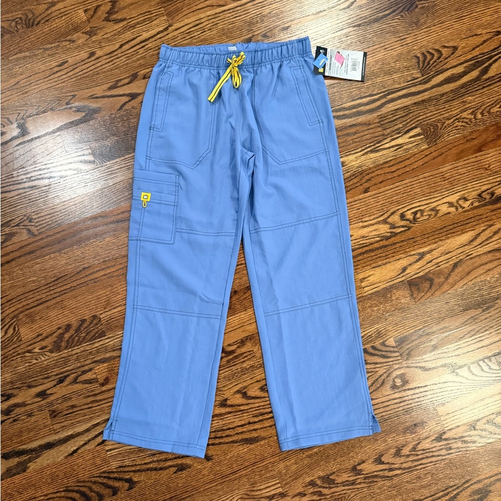 NWT WonderWink Women's Four-Stretch Sporty Cargo Scrub Pant size Medium Petite